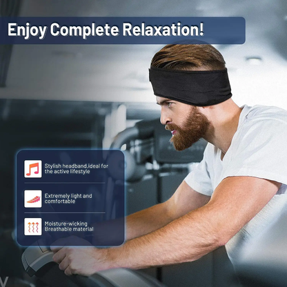Sleep Headphones Wireless, Bluetooth Sports Headband Headphones with Ultra-Thin HD Stereo Speakers Perfect for Sleeping, Workout, Jogging, Yoga, Insomnia, Air Travel, Meditation