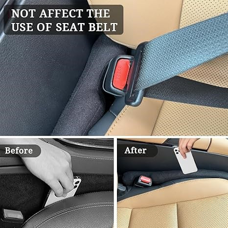 Car Seat Gap Filler - Car Accessories - Between Seats Console Organizer - Set of 2