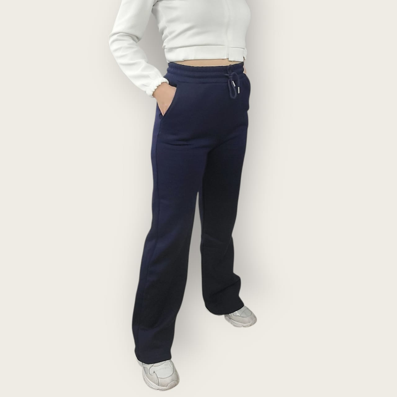 Quick Ease Sweatpants Wide Legs - Fleeced inside