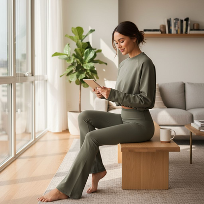 Quick Ease Sweatsuit - Flare Cut